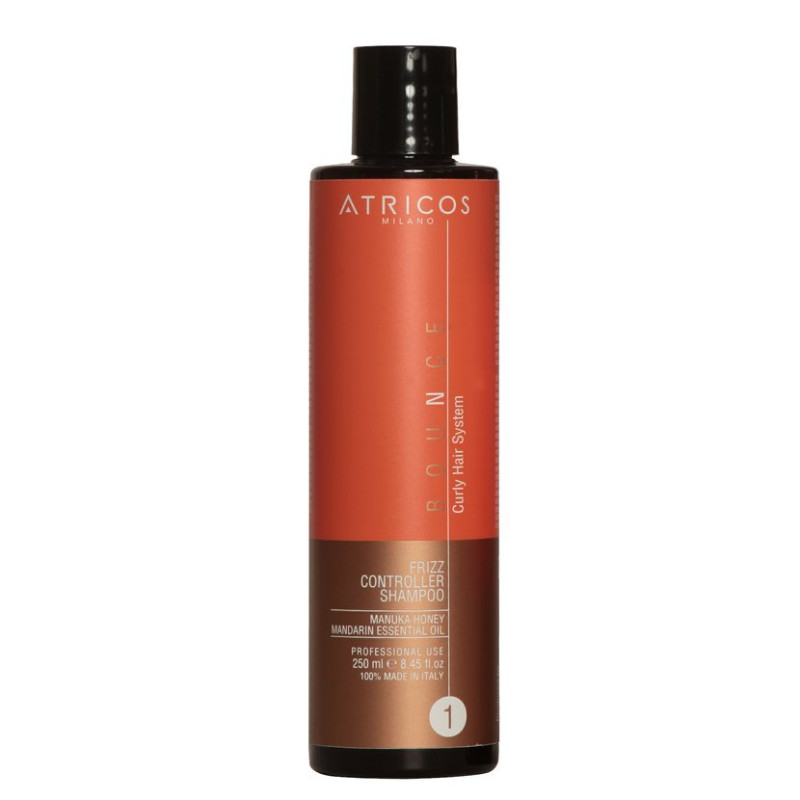 Шампунь для кучерявого волосся Atricos Milano Bounce Frizz Controller Shampoo 250 мл Шампунь для кучерявого волосся Atricos Milano Bounce Frizz Controller Shampoo 250 мл